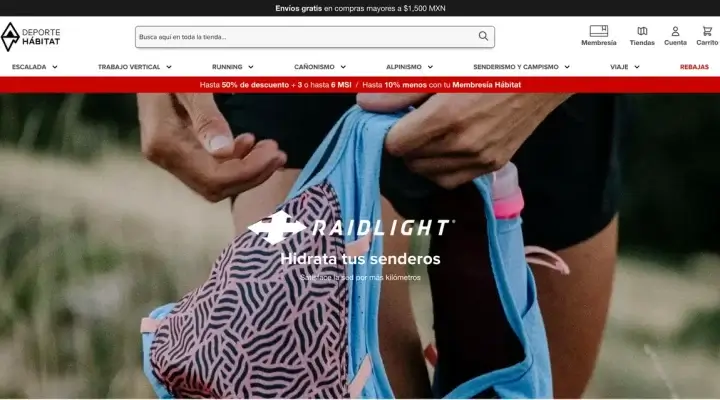Caso de Éxito magento open source + hyva: deporte hábitat