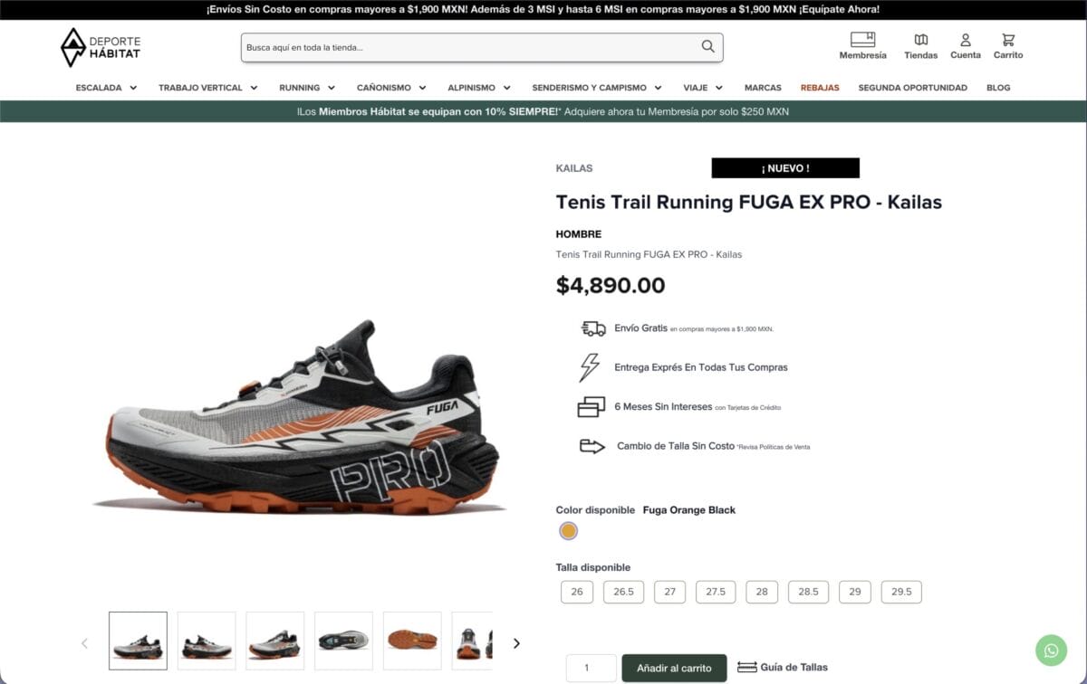 Tienda Magento Deporte Hábitat - Vista de Producto.JPG